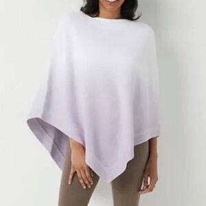 Barefoot Dreams NWOT Cozychic Ocean Breeze Poncho soft violet ombre
